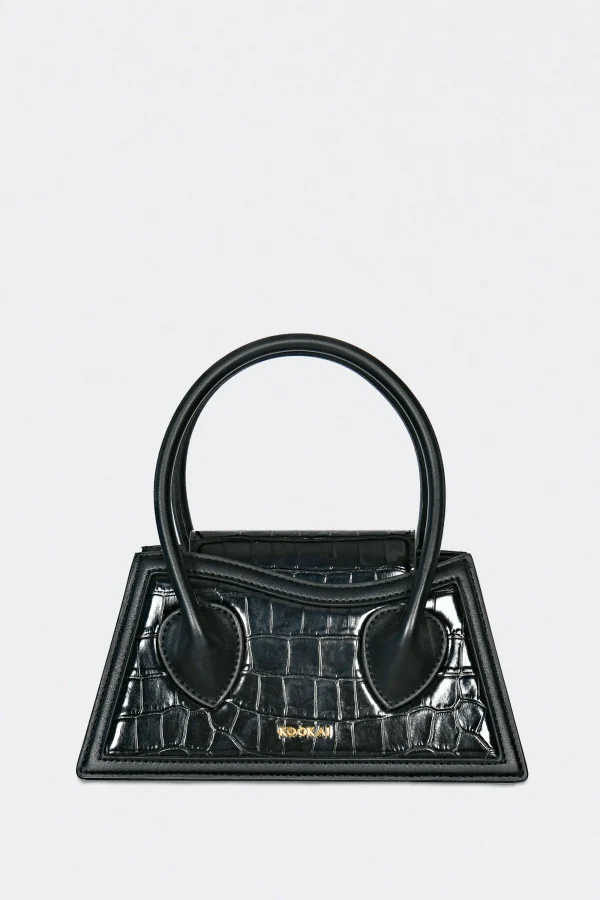 KOOKAÏ BAG TINY CROCO Black Cheap