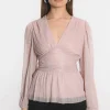 KOOKAÏ BLOUSE - AGLAE - Rose Discount