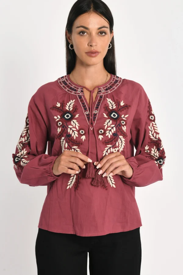 KOOKAÏ BLOUSE HANNAH BOIS DE ROSE Boisderose Sale