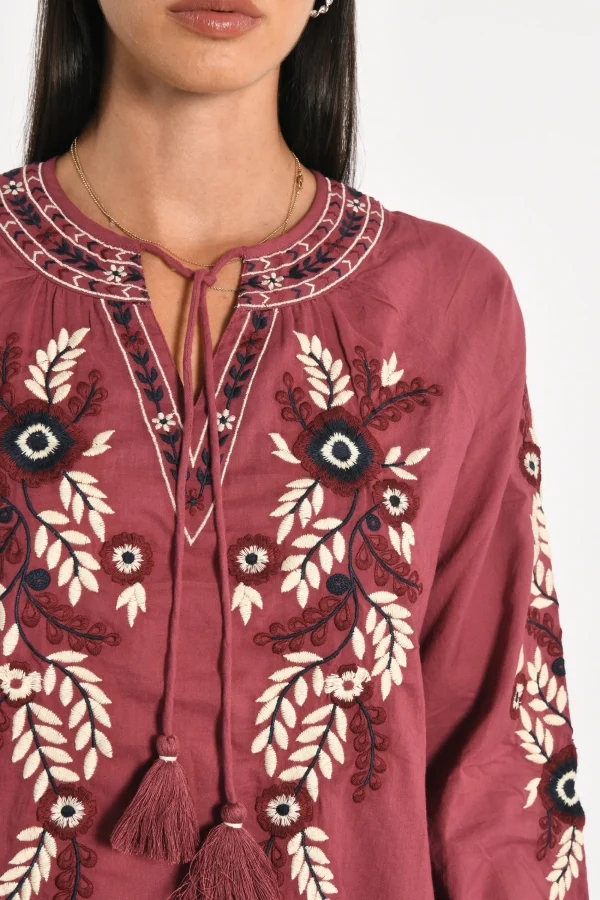 KOOKAÏ BLOUSE HANNAH BOIS DE ROSE Boisderose Sale