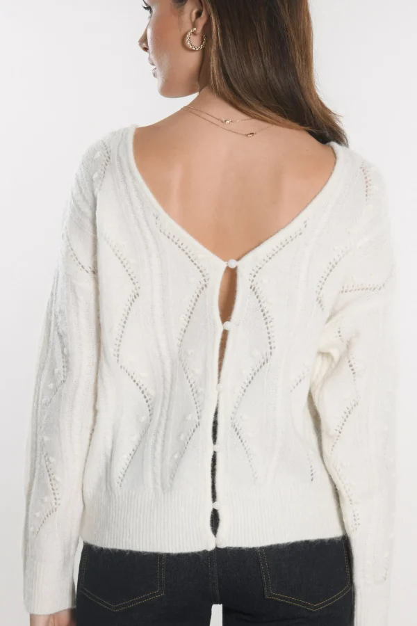 KOOKAÏ CARDIGAN MONICA Ecru New