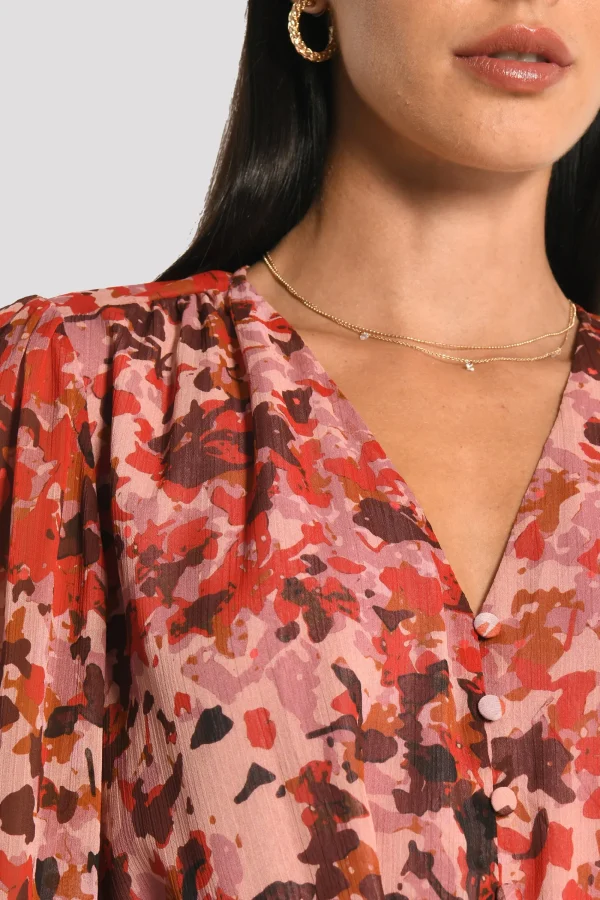 KOOKAÏ CHEMISE CONSTANCE MULTI BORDEAUX Multibordeaux Shop