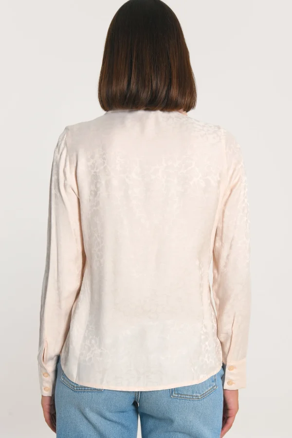 KOOKAÏ CHEMISE JACQUARD EFFET SOIE CALLISTE Poudre Discount