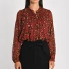 KOOKAÏ CHEMISE LÉOPARD MINA Bordeaux Cheap