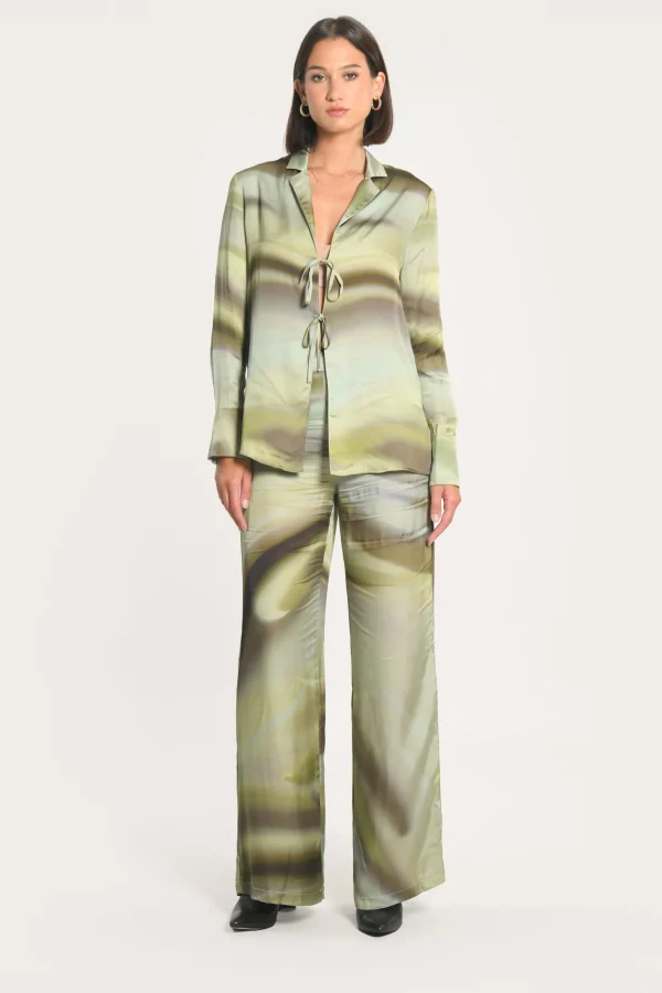 KOOKAÏ CHEMISE NIKITA IMPRIMÉ 70s MULTI KAKI Multikaki Cheap