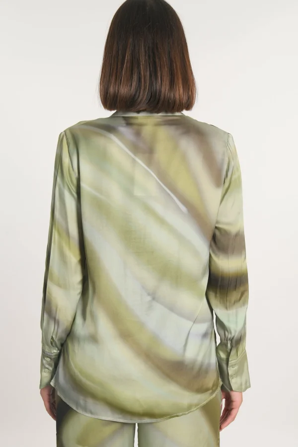 KOOKAÏ CHEMISE NIKITA IMPRIMÉ 70s MULTI KAKI Multikaki Cheap