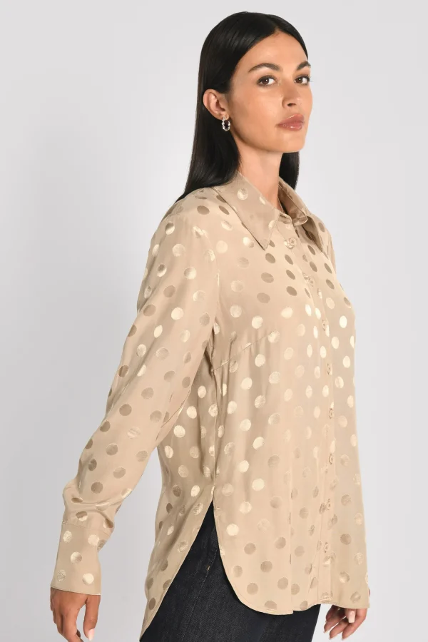 KOOKAÏ CHEMISE OVERSIZED POIS BELLA Champagne Online