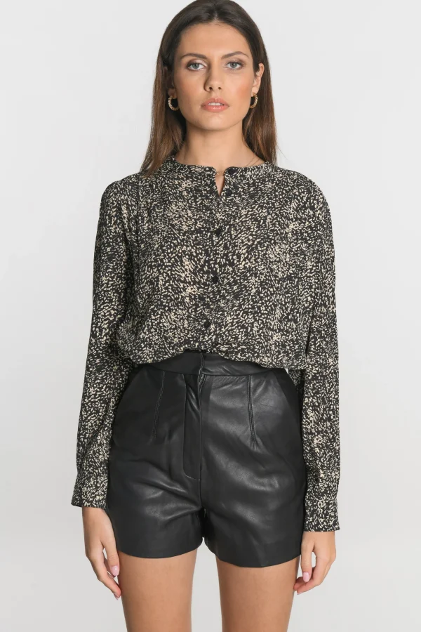 KOOKAÏ CHEMISIER BIANCA Noir Best Sale