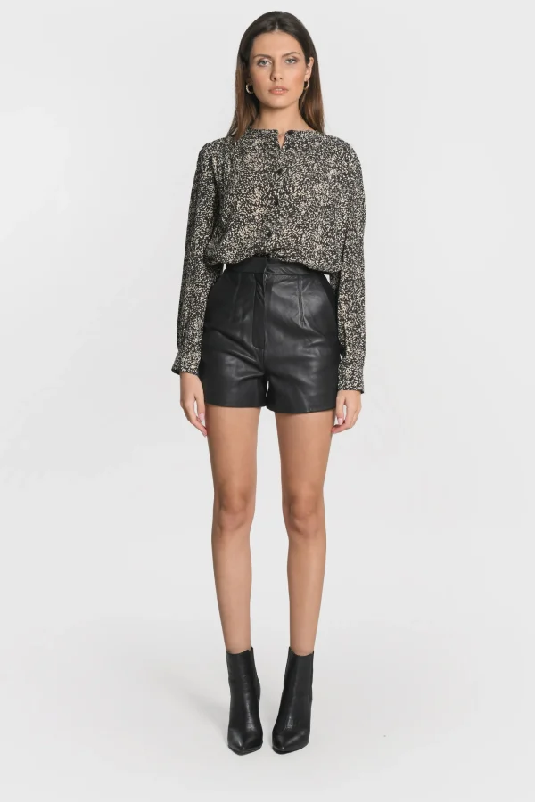 KOOKAÏ CHEMISIER BIANCA Noir Best Sale