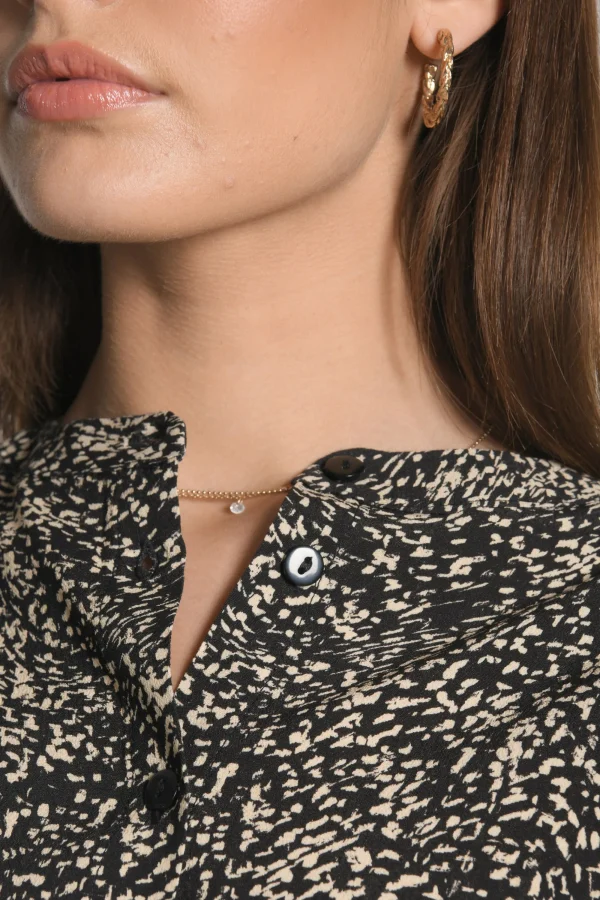 KOOKAÏ CHEMISIER BIANCA Noir Best Sale