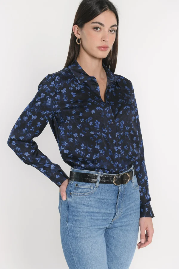 KOOKAÏ CHEMISIER BLOUSE CAMILLE Marine Flash Sale