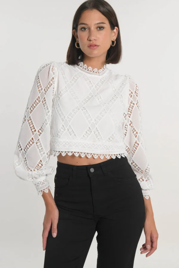 KOOKAÏ CHEMISIER BLOUSE KELLY Blanc New