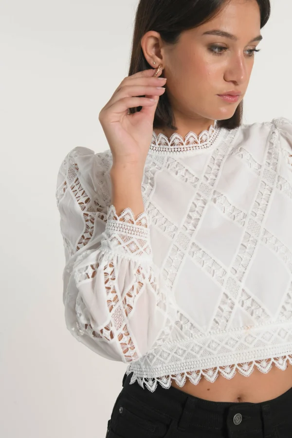 KOOKAÏ CHEMISIER BLOUSE KELLY Blanc New