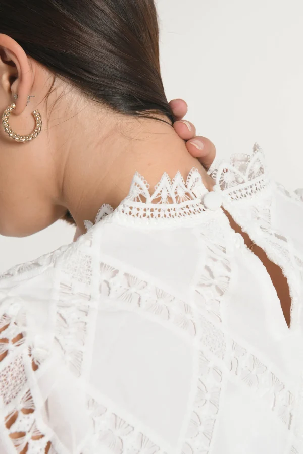 KOOKAÏ CHEMISIER BLOUSE KELLY Blanc New