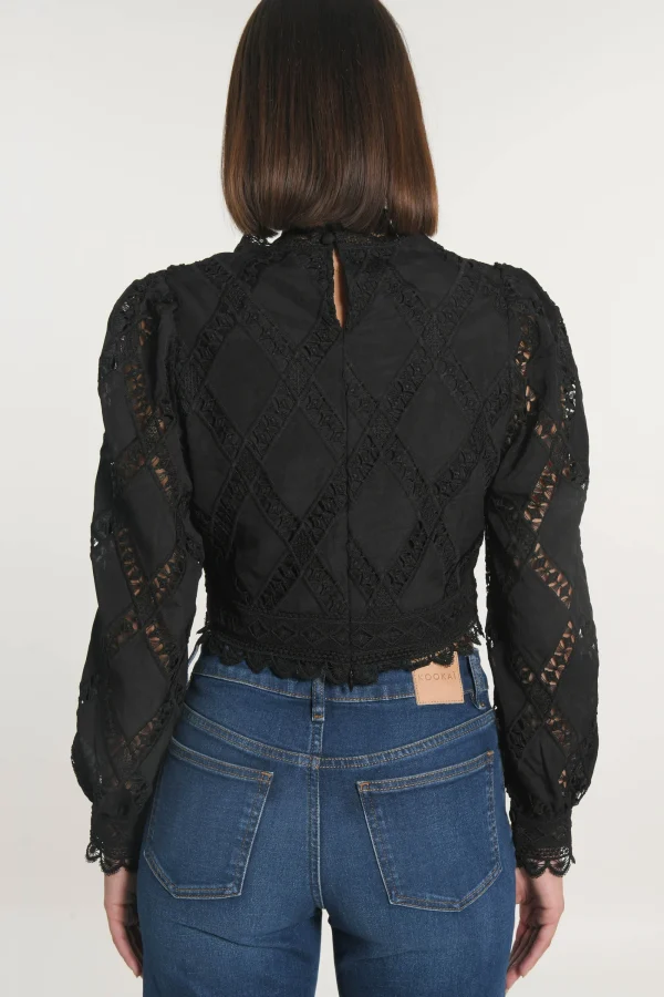 KOOKAÏ CHEMISIER BLOUSE KELLY Noir Cheap