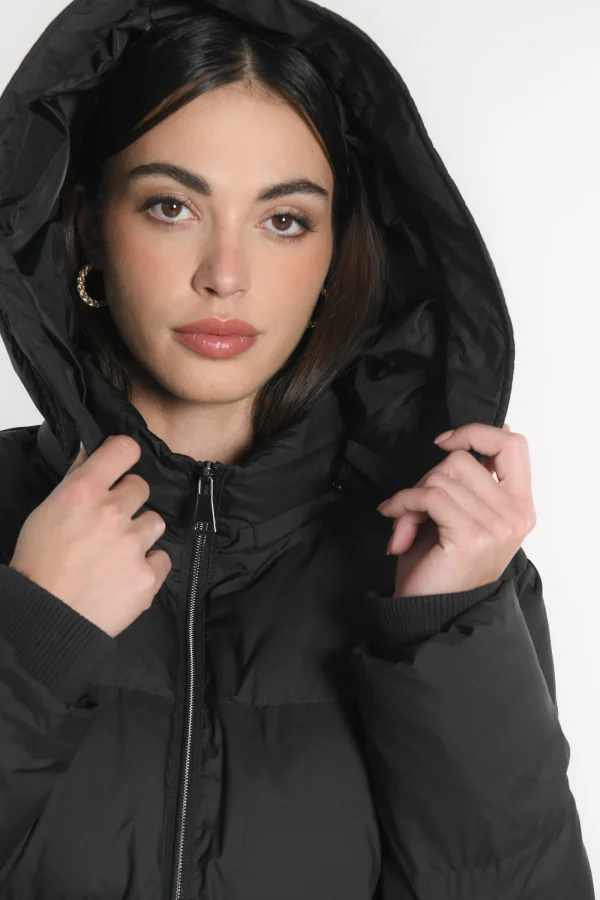 KOOKAÏ DOUDOUNE LONGUE VIRANY Noir Fashion