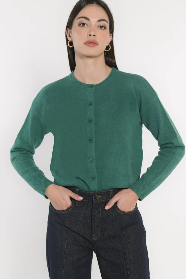 KOOKAÏ GILET ANITA Green Cheap