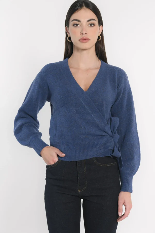 KOOKAÏ GILET CACHE COEUR CONNIE Cobalt Flash Sale