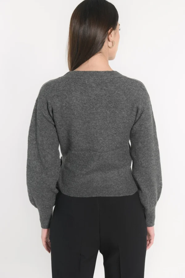 KOOKAÏ GILET CACHE COEUR CONNIE Anthracite Hot