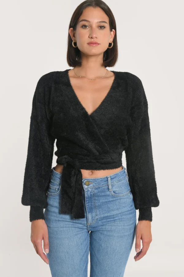 KOOKAÏ GILET CACHE-CŒUR MYLO Noir Cheap