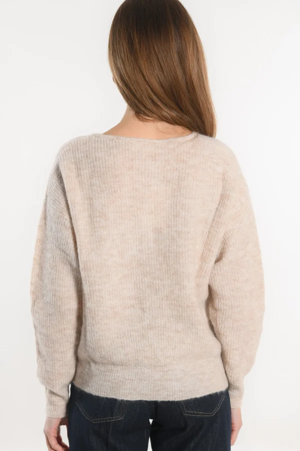 KOOKAÏ GILET COURT - SOLANGE - BEIGE CHINE Beigechine Flash Sale