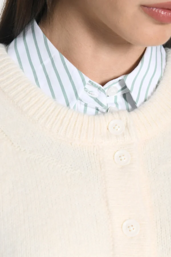 KOOKAÏ GILET JOANA Ecru Discount