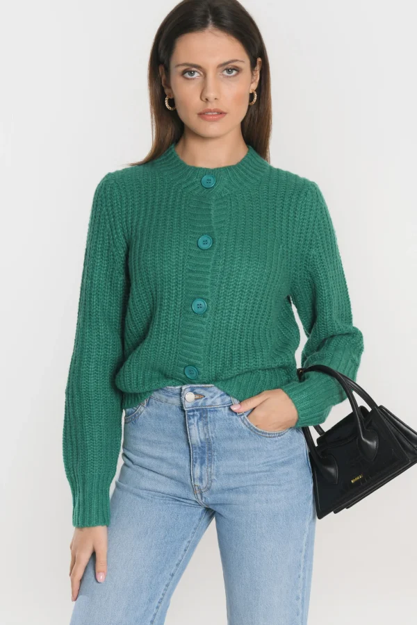 KOOKAÏ GILET LANA Emeraude Cheap