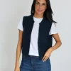 KOOKAÏ GILET LAURENCE Navy Outlet