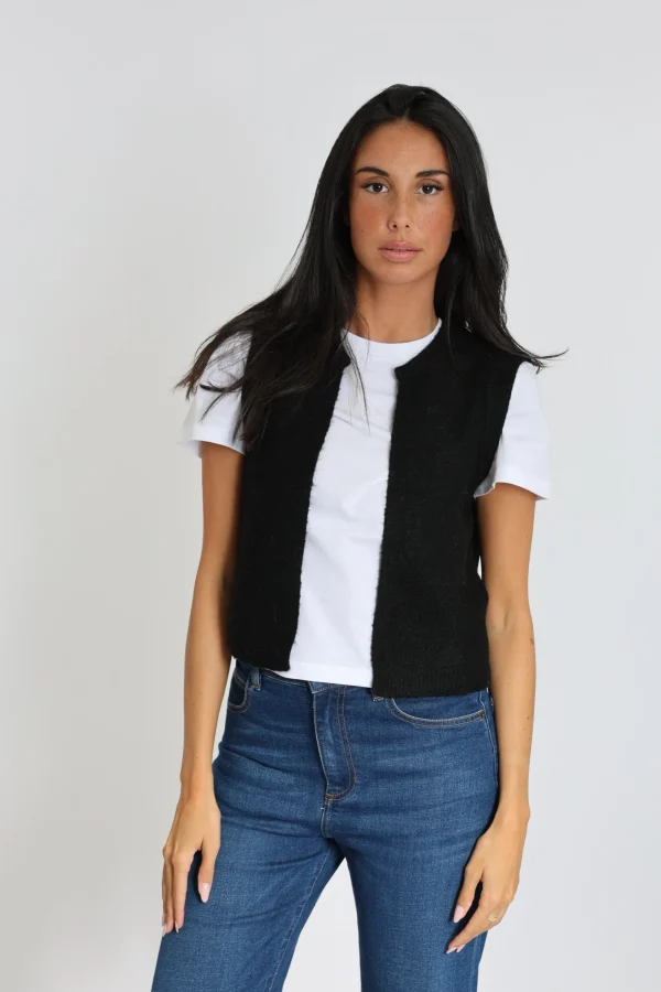 KOOKAÏ GILET LAURENCE Noir New