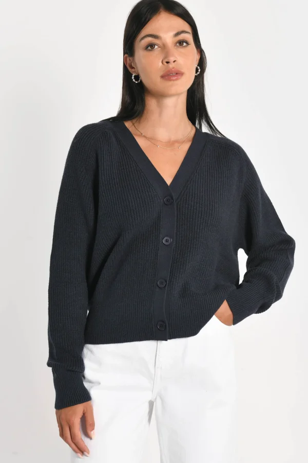 KOOKAÏ GILET LOU Navy Flash Sale