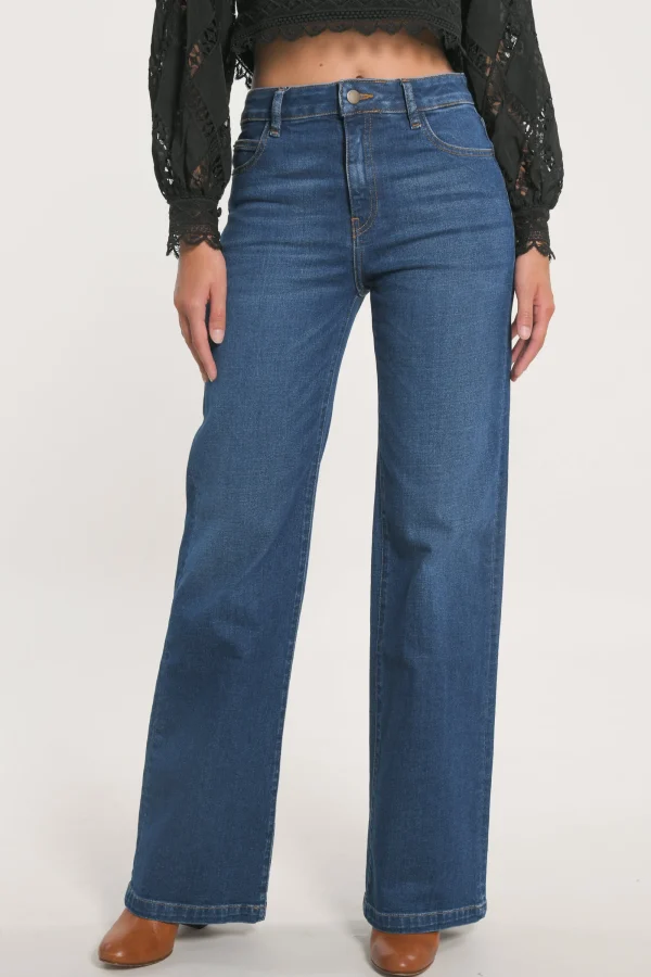 KOOKAÏ JEAN LARGE COTON RECYCLÉ ERA DOUBLE STONE Doublestone Fashion