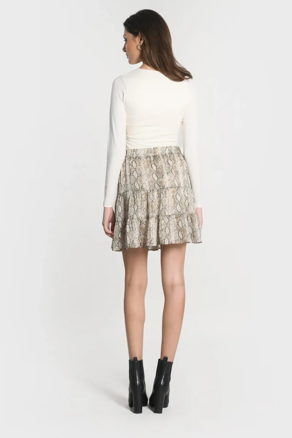 KOOKAÏ JUPE COURTE HENNA Beige Best Sale