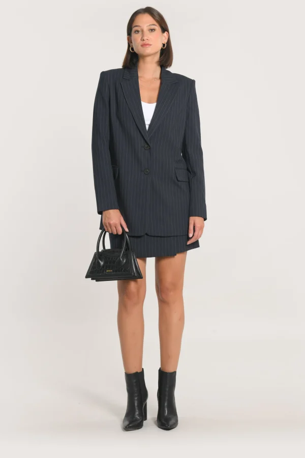 KOOKAÏ JUPE COURTE RAYURE TENNIS AUDREY Navy Shop