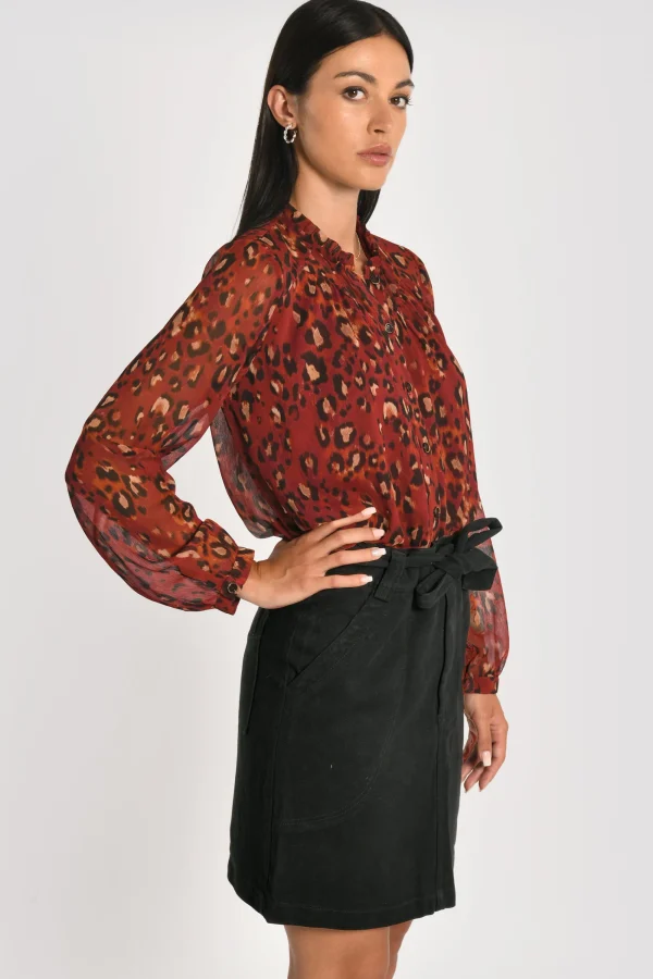 KOOKAÏ JUPE COURTE SUN Noir Fashion