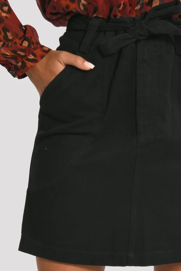 KOOKAÏ JUPE COURTE SUN Noir Fashion
