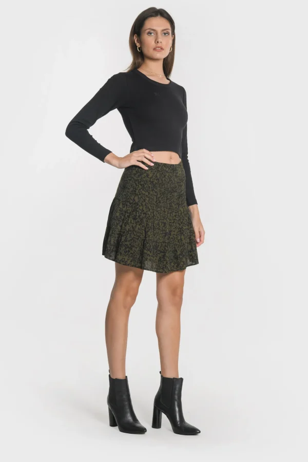 KOOKAÏ JUPE COURTE VITTORIA Kaki Clearance