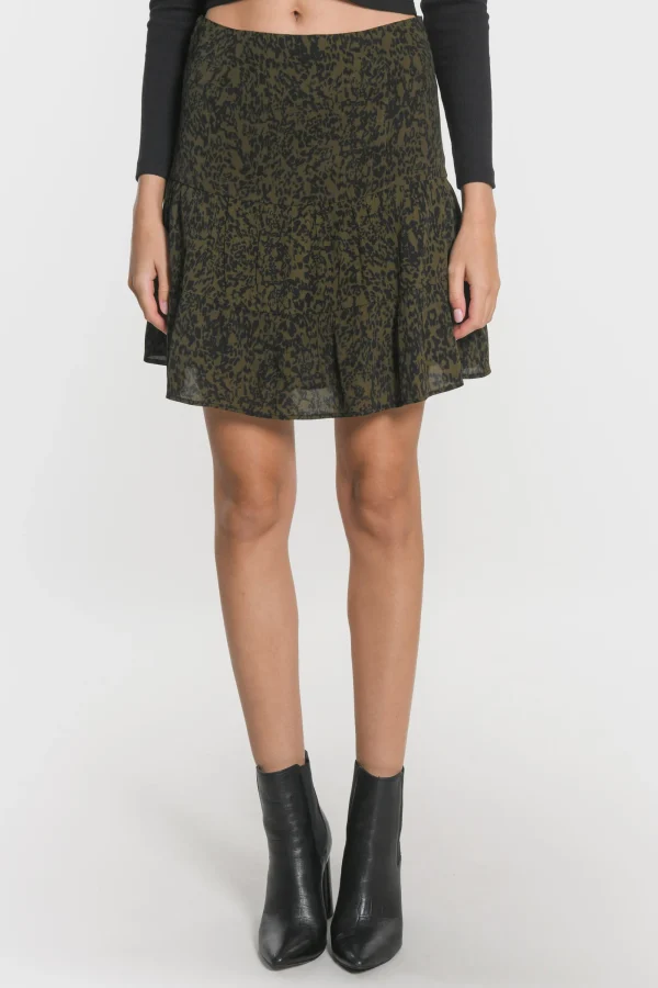 KOOKAÏ JUPE COURTE VITTORIA Kaki Clearance