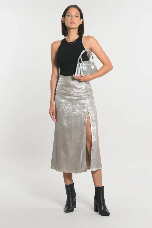 KOOKAÏ JUPE IRISÉE NATALIA Champagne Best Sale