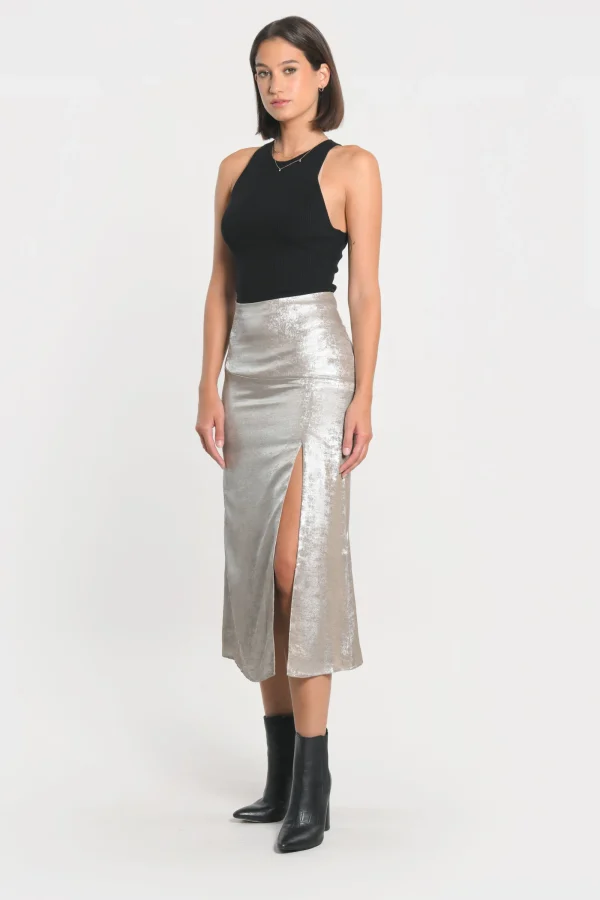 KOOKAÏ JUPE IRISÉE NATALIA Champagne Best Sale