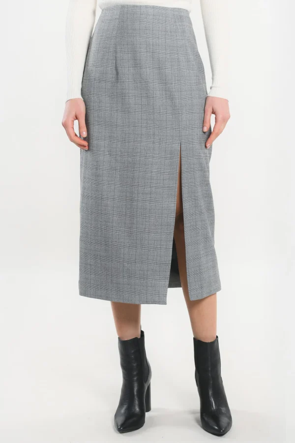 KOOKAÏ JUPE MIDI - SAM - Gris Best