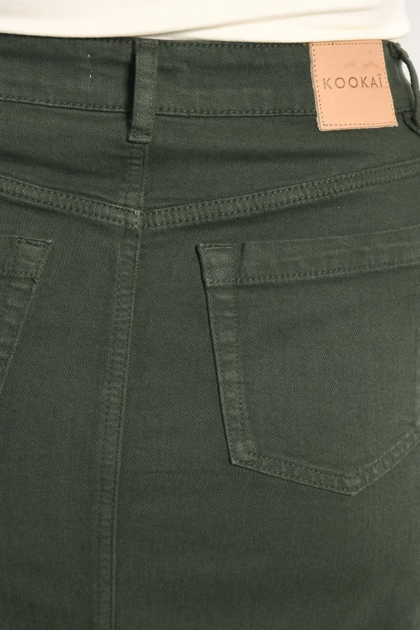 KOOKAÏ JUPE MIDI SPORTSWEAR THADEE Kaki Hot