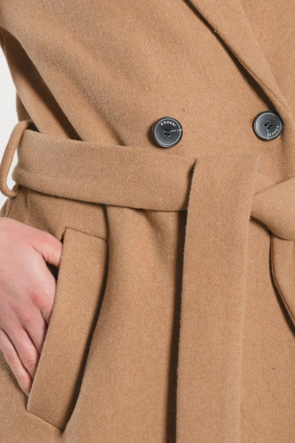 KOOKAÏ MANTEAU - CATHY - Camel Cheap