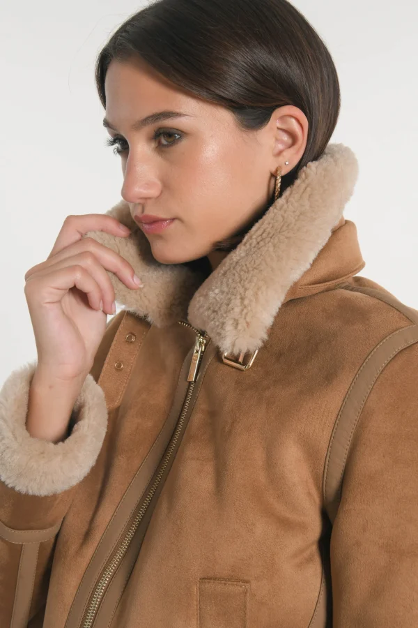 KOOKAÏ MANTEAU BLOUSON - VANESSA - Taupe Store