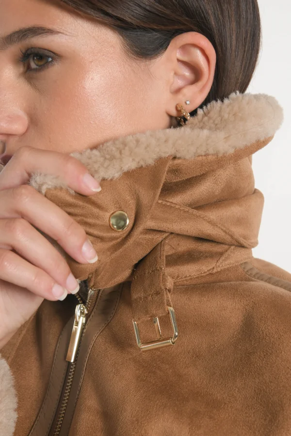 KOOKAÏ MANTEAU BLOUSON - VANESSA - Taupe Store