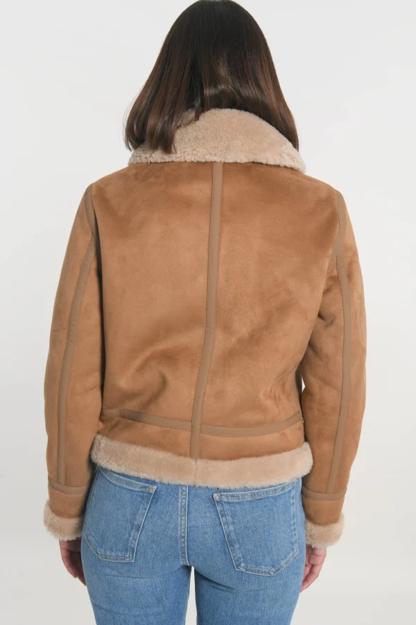 KOOKAÏ MANTEAU BLOUSON - VANESSA - Taupe Store