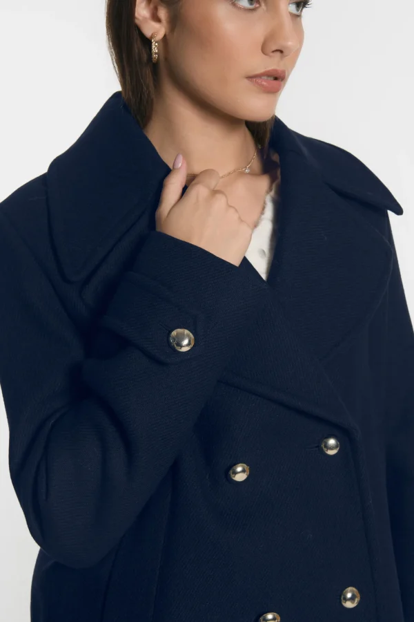 KOOKAÏ MANTEAU LENNOX Navy Clearance