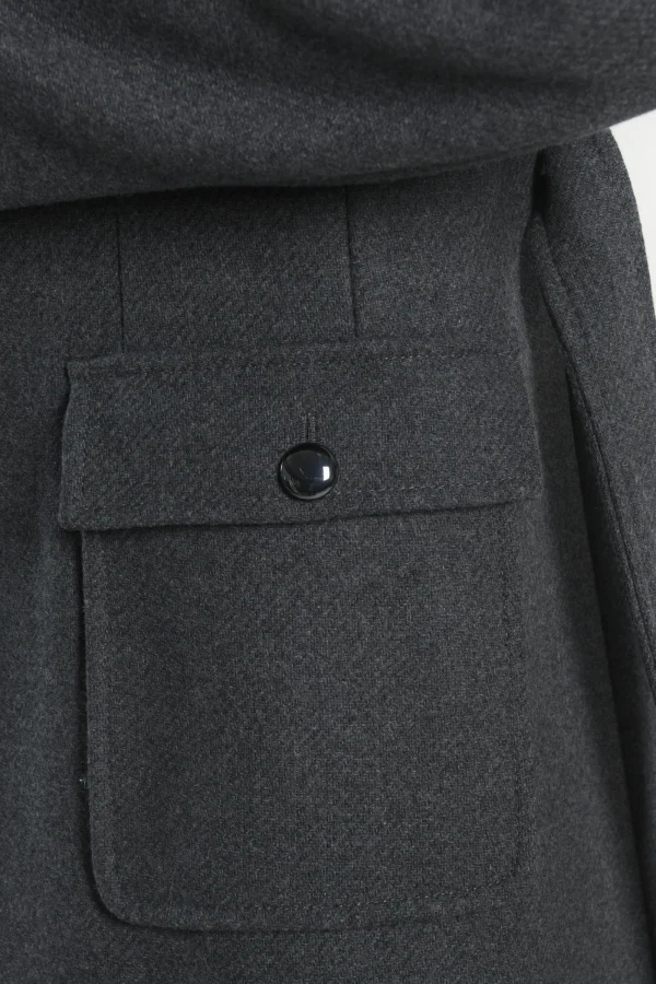KOOKAÏ MANTEAU LONG - NAEL - Anthracite Fashion