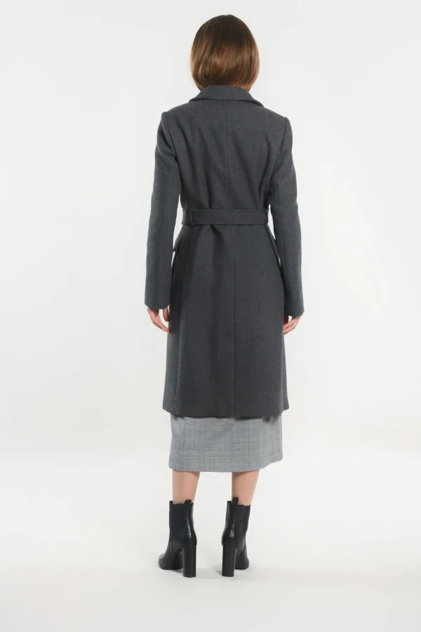 KOOKAÏ MANTEAU LONG - NAEL - Anthracite Fashion