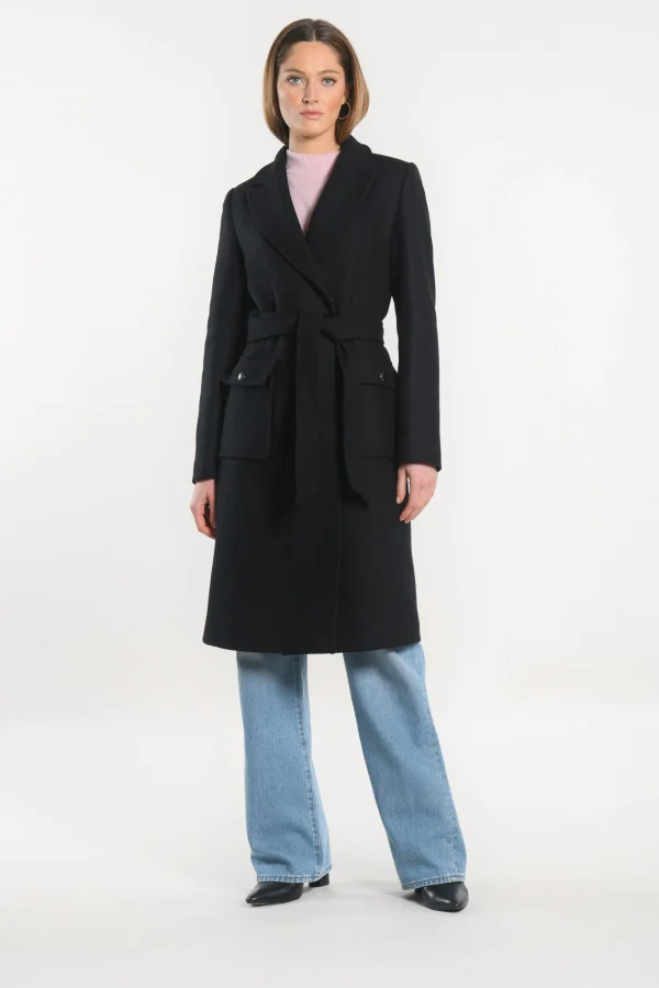 KOOKAÏ MANTEAU LONG - NAEL - Noir Store