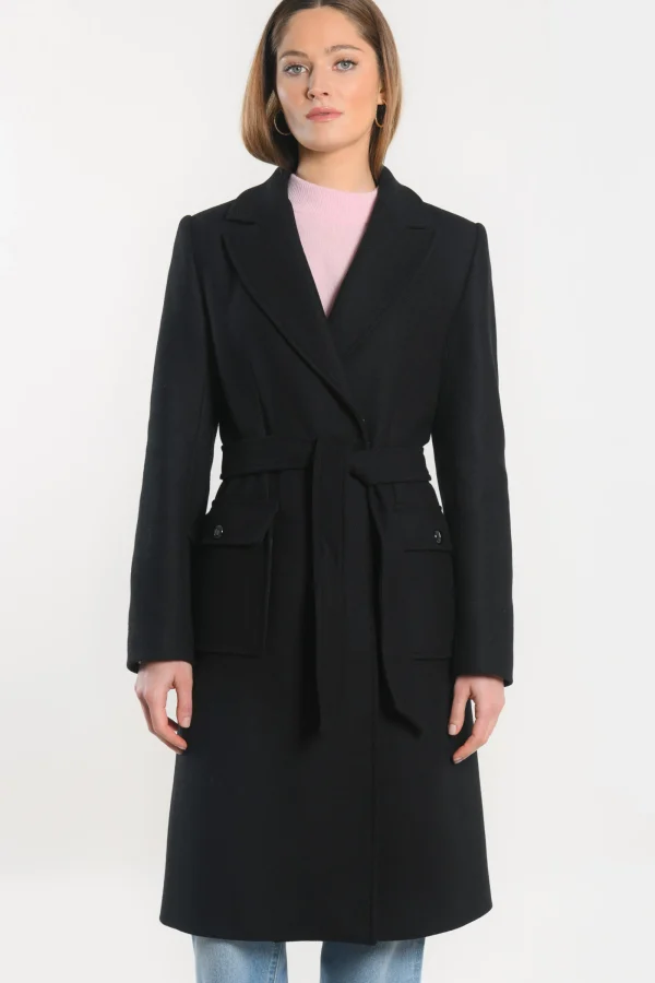 KOOKAÏ MANTEAU LONG - NAEL - Noir Store